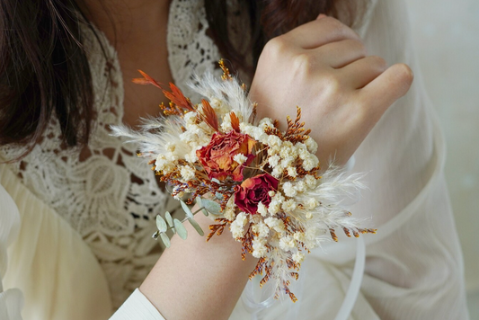 LANA Wrist Corsages/ Corsages de fleurs sèches