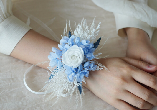 AURORA Wedding Corsages/Corsages d'herbe de pampa/Bracelet de fleurs