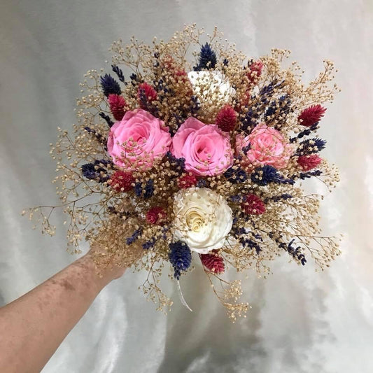 Bouquet Mariguetta, preserved, dried bridal bunch, birthday gift