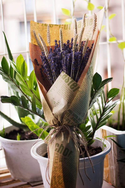 Bouquet lavende mix ble, lavande, composition lavande