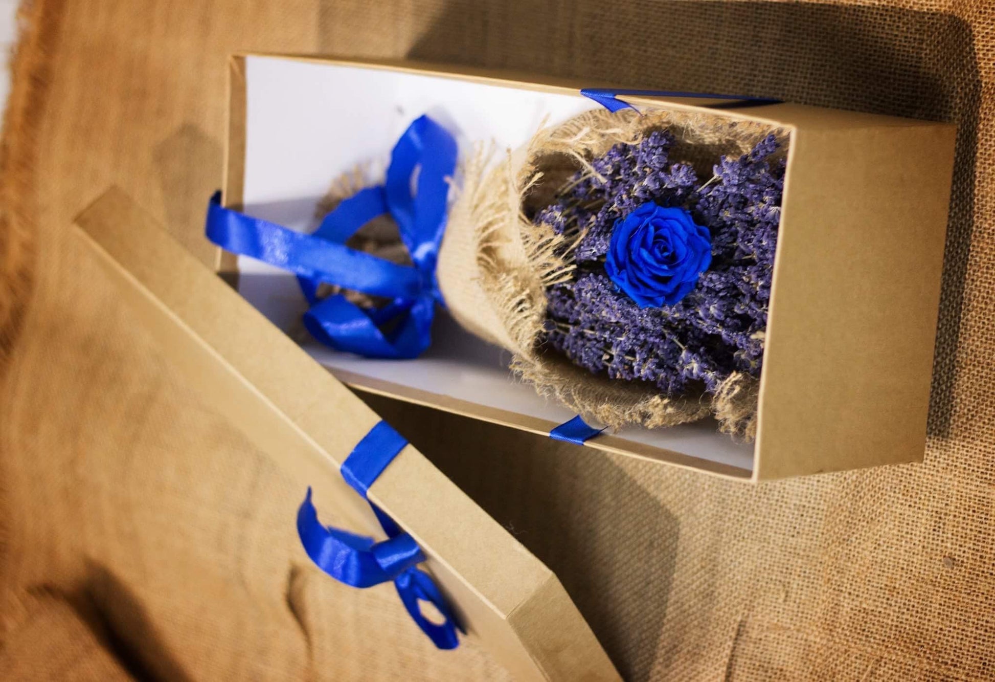 Lavender flower box, lavendula, lavande