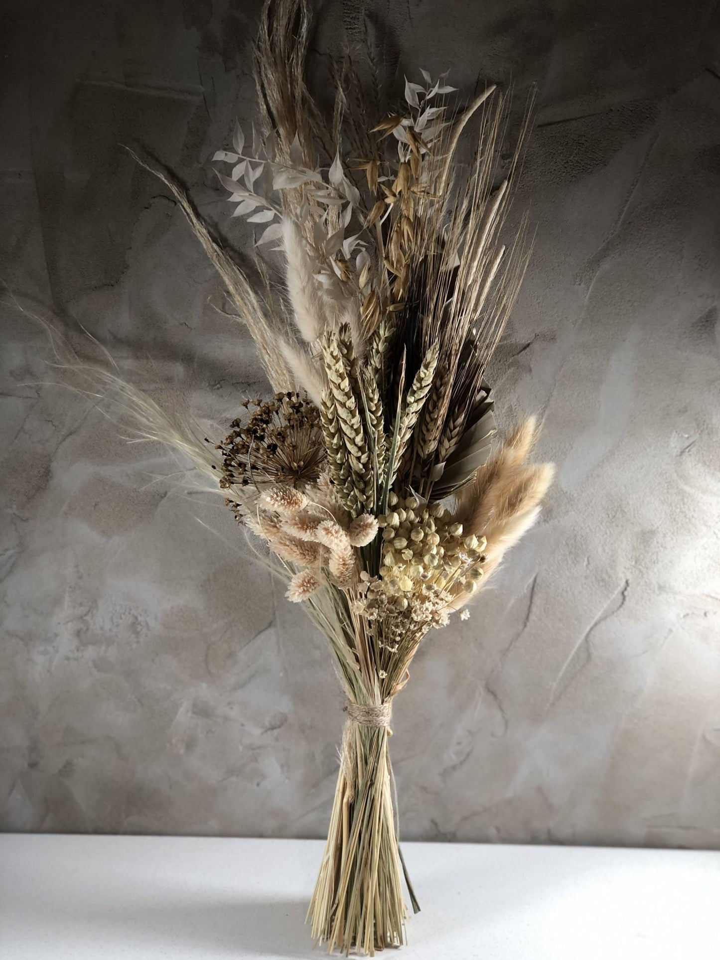 Grey winter rustic bunch 120g, composition floral, dried bouquet, vintage bunch