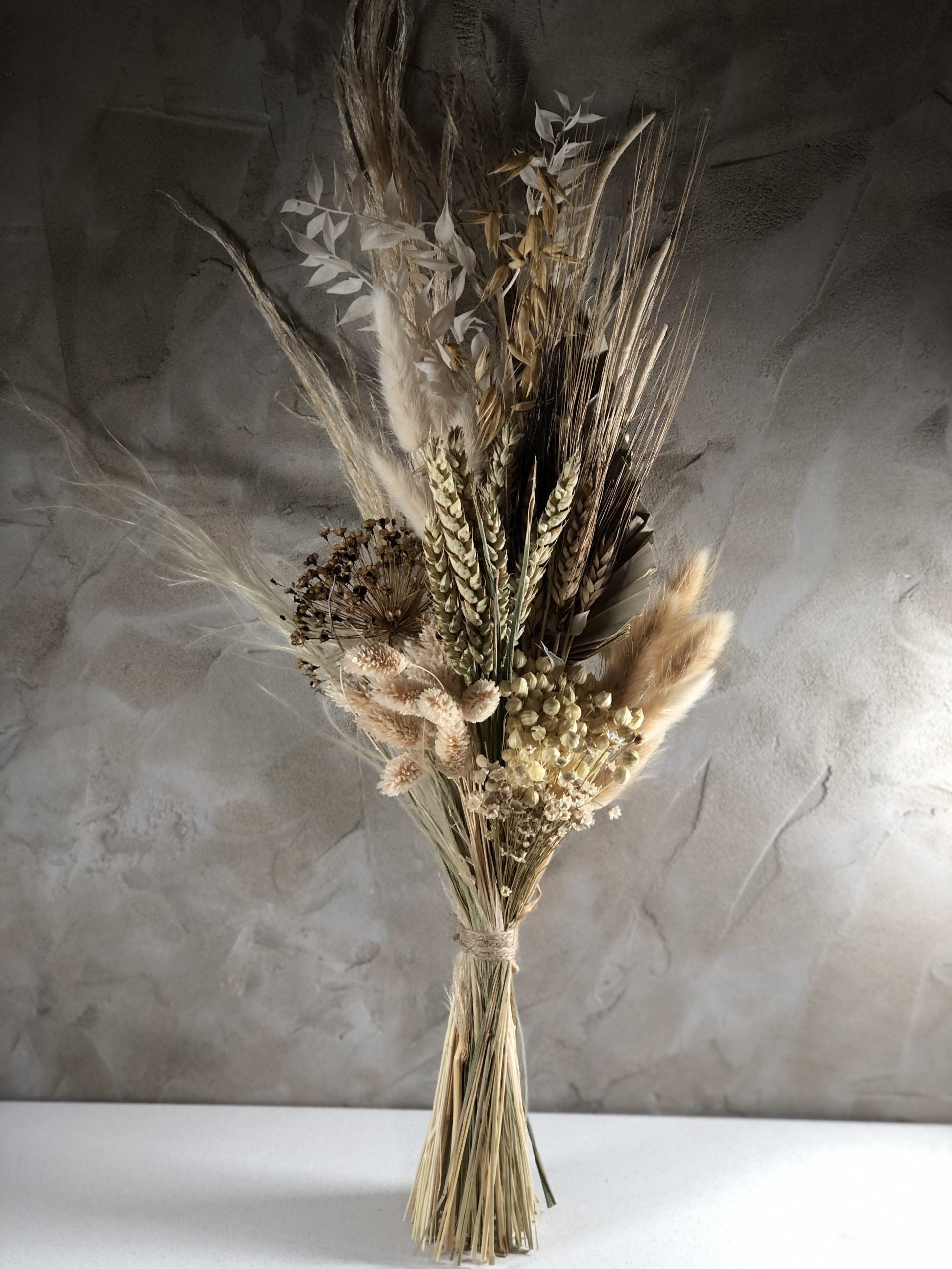 Grey winter rustic bunch 120g, composition floral, dried bouquet, vintage bunch