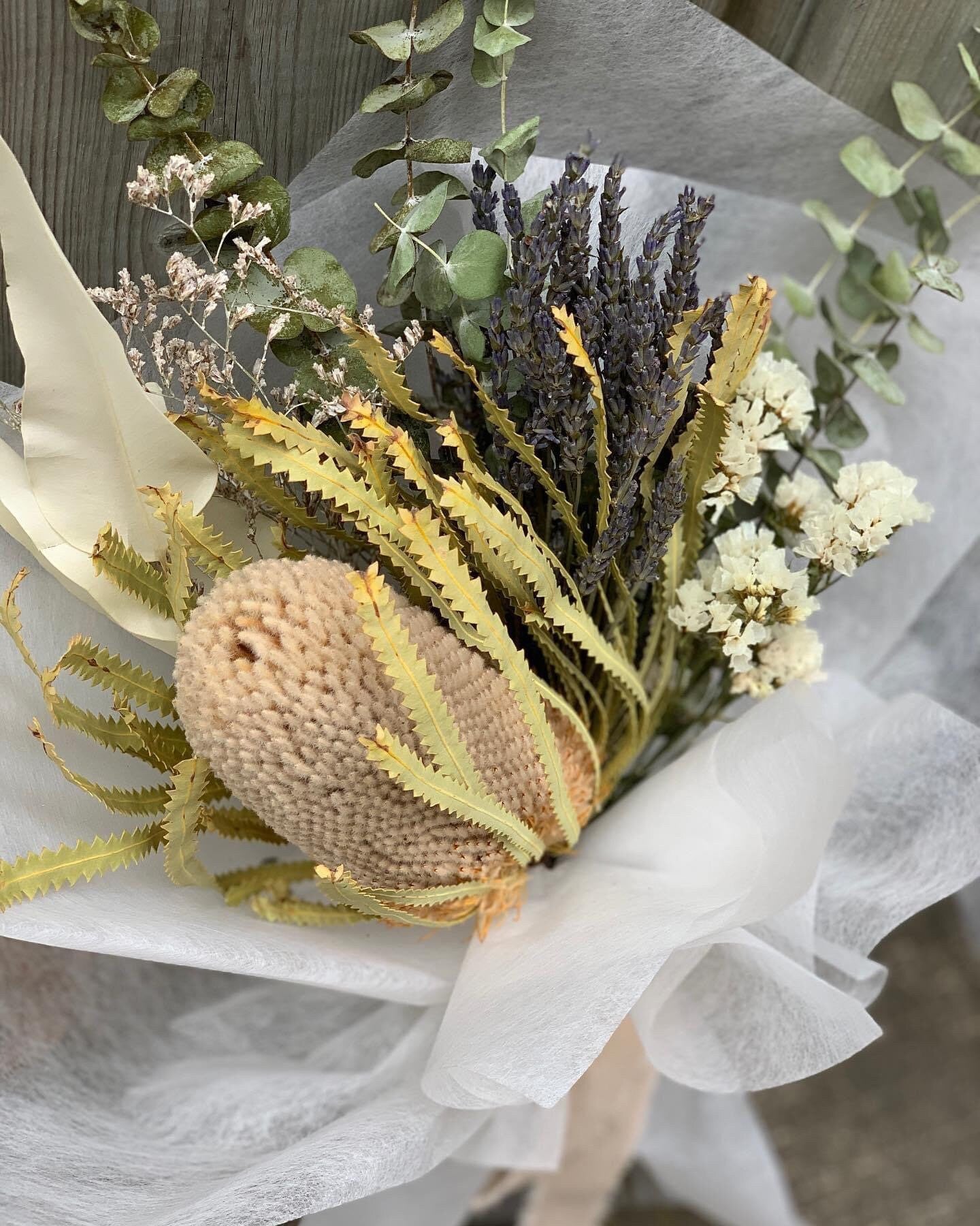 Banksia mixed bunch, rustic decoration, exotic flower