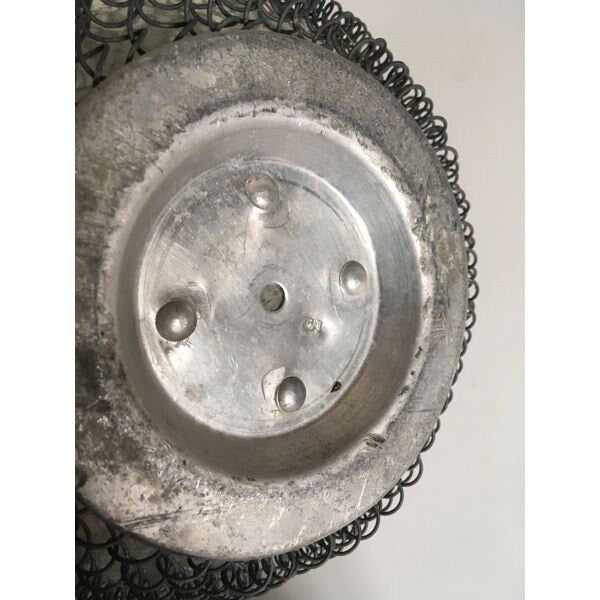 Dame jeanne ancienne 10L grillage en fer, antique vase, antique dame jeanne 1970s