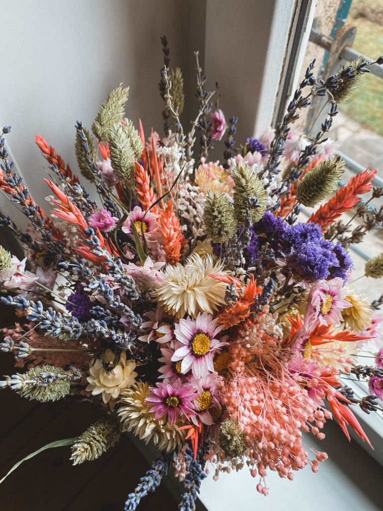 AVIGNON bunch, dried flower composition floral, decoration, champêtre decor