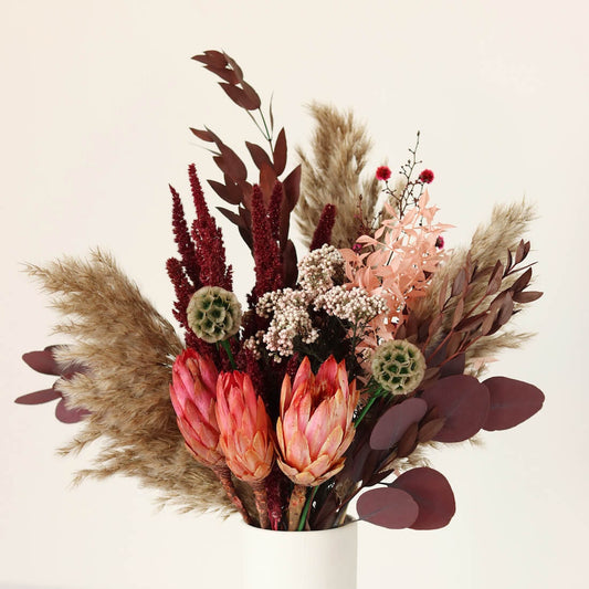 Bouquet Burgundy, dried flower composition floral, interior decoration, DYI