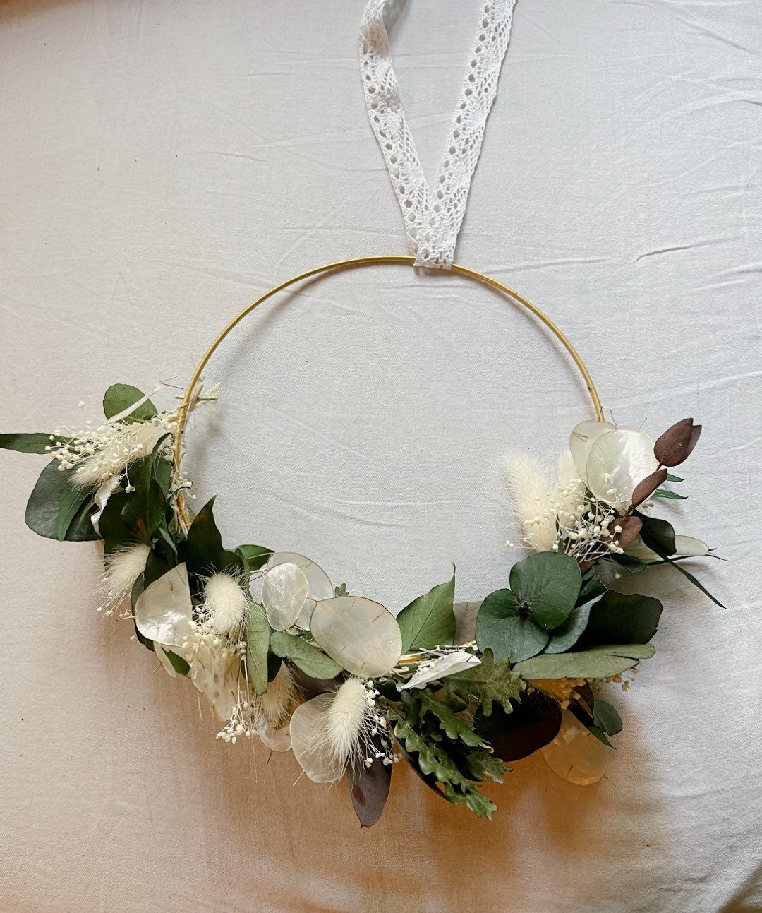 Couronne KIMBERLY, wall decoration, rustic decor, hanging wreath