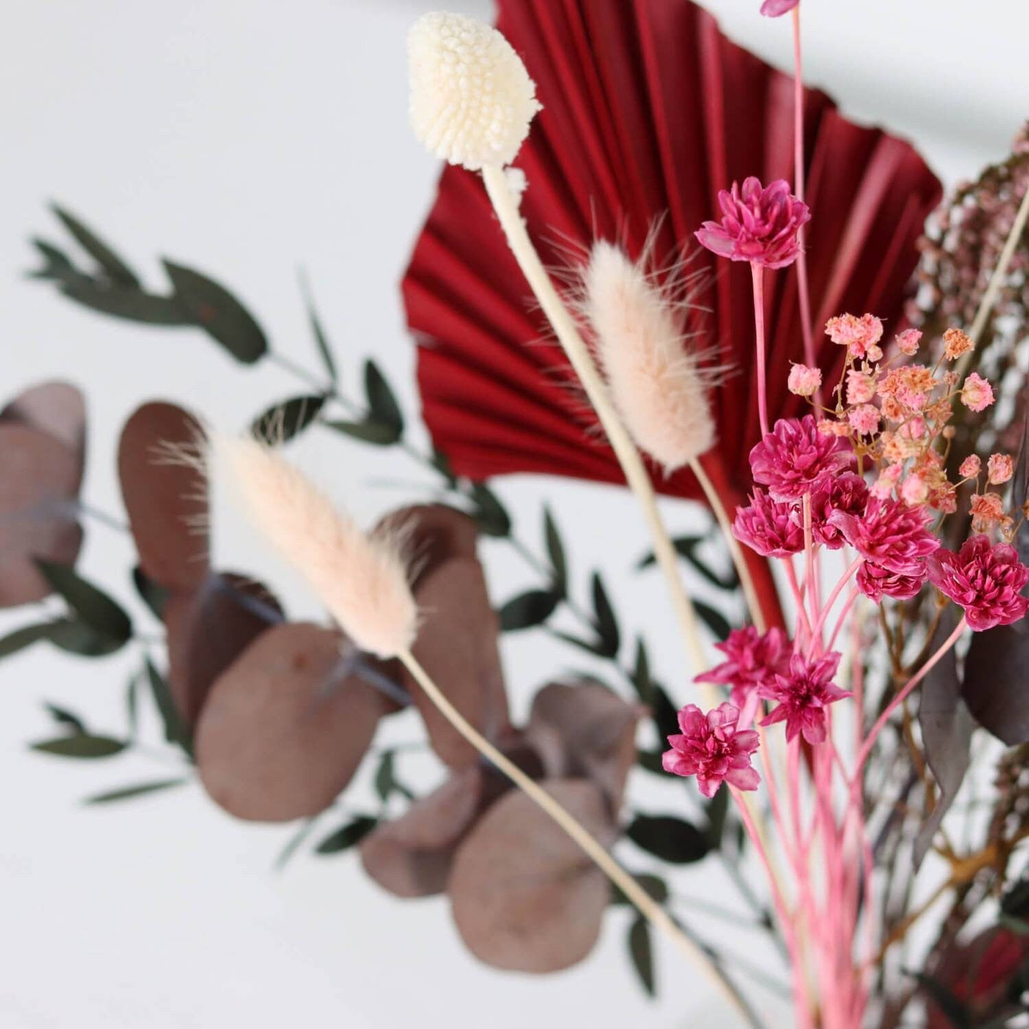 ZOBIAC bouquet, composition floral, mix bunch RED burgundy bunch, valentine bouquet, Noel/Christmas decoration