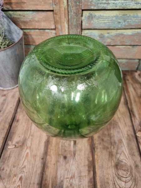 French Dame Jeanne vert coloris 5L vintage 1960s