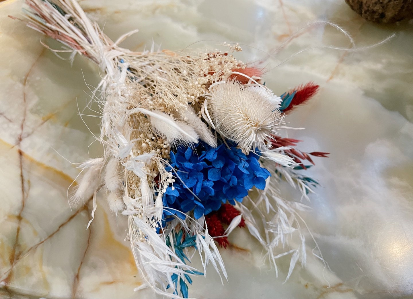 VALENTINE bouquet, composition floral hortensia blue mix bunch, DYI, décoration interieur