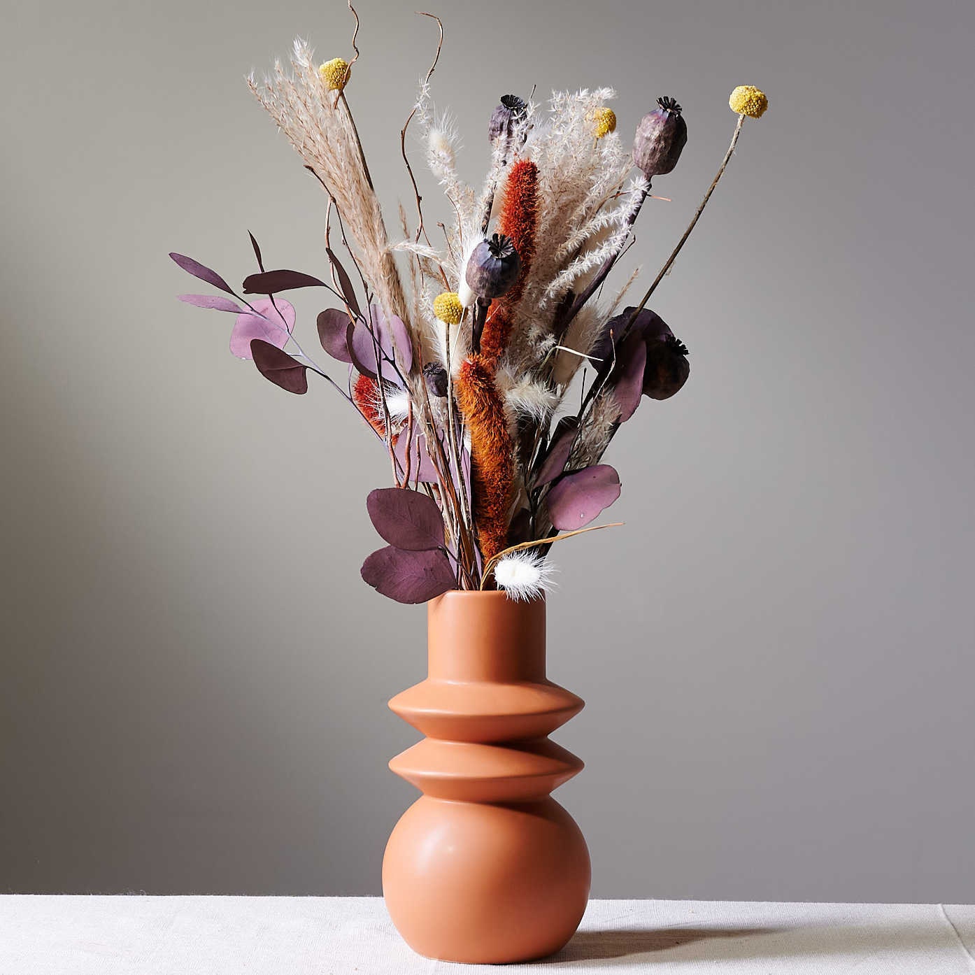 Bouquet TERRACOTA composition , boho chic decoration, home decoration