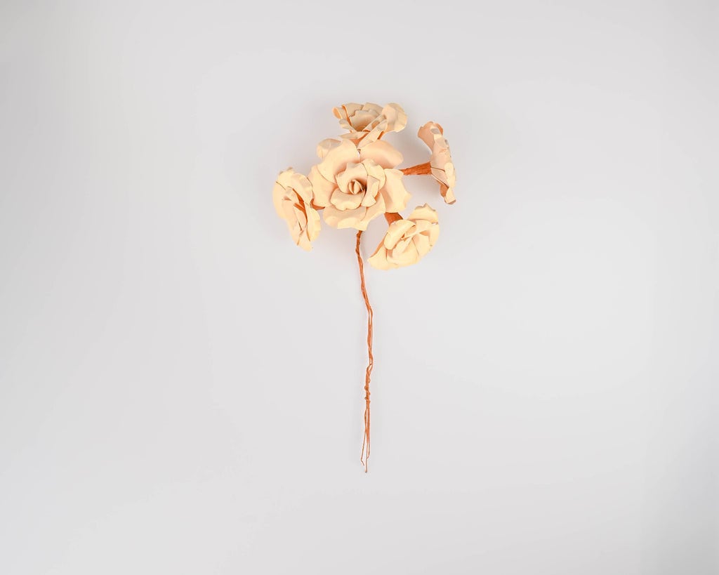 Decorative wood palm rose