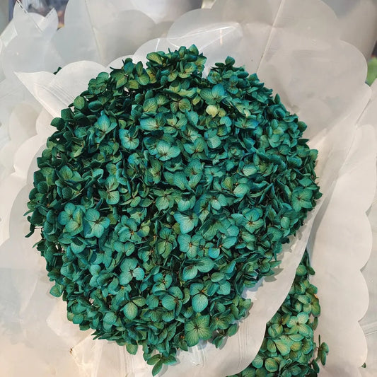 Big size 20-22cm preserved dark blue pétrole hydrangea,hortensia DYI decoration, wedding