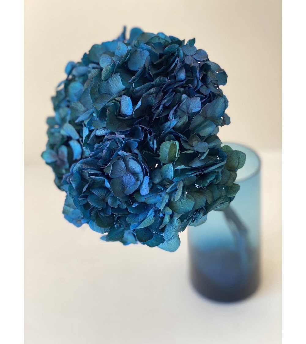 Big petal preserved hydrangea sapphire blue Diy resin, jewelery, home decoration