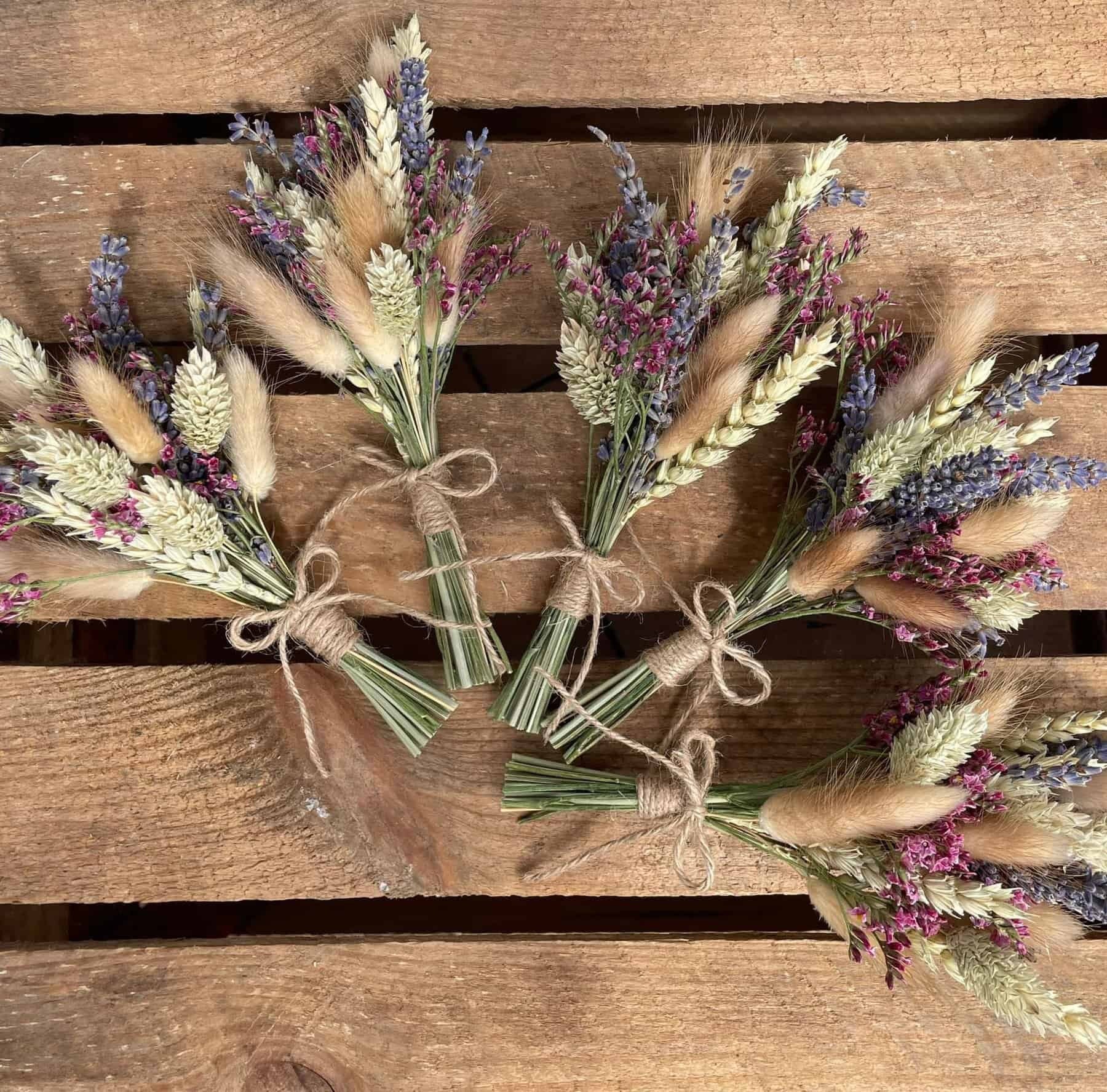 Pinky wedding bunch mix lavender & button hole, bridal accessories, wedding DYI