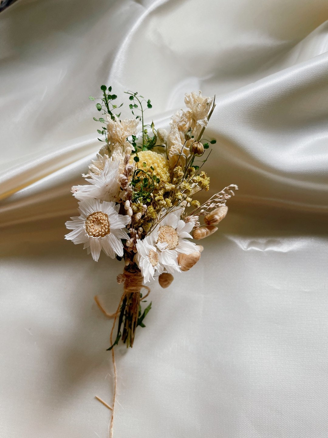 WILL boutonniere preserved foliage mix dried flower, bridal accessories, wedding DYI