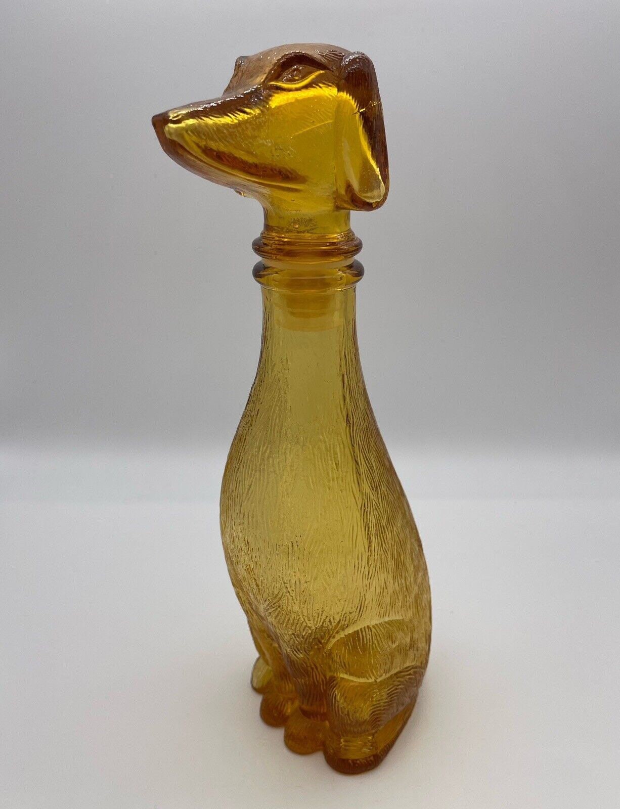 Vintage mini empoli Dog decanter, Vintage art deco,Vintage empoli Made in Italy since 1960s