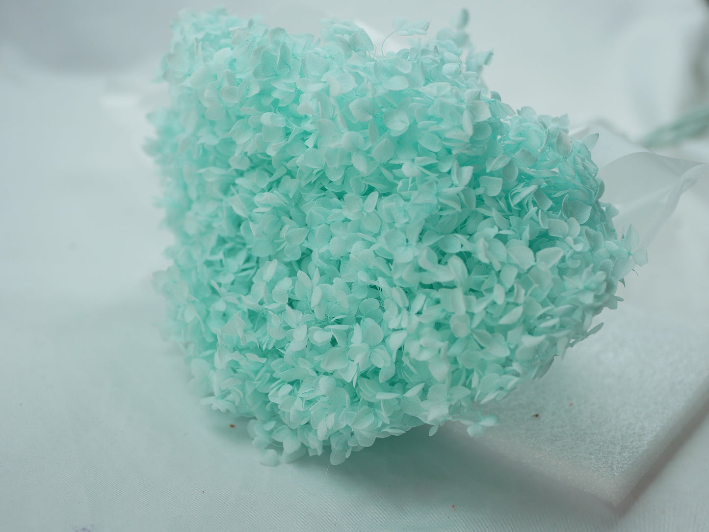 Preserved hydrangea ligh tiffany blue, hortensia, fleurs stabilisé resin DIY soap DIY candle