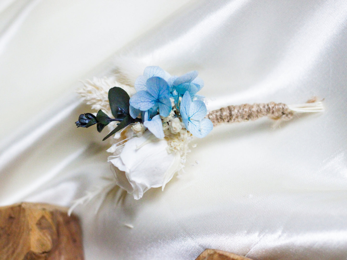 JASMINE wedding buttonhole for bridal and groom, Boutonniere for wedding in cream and white color