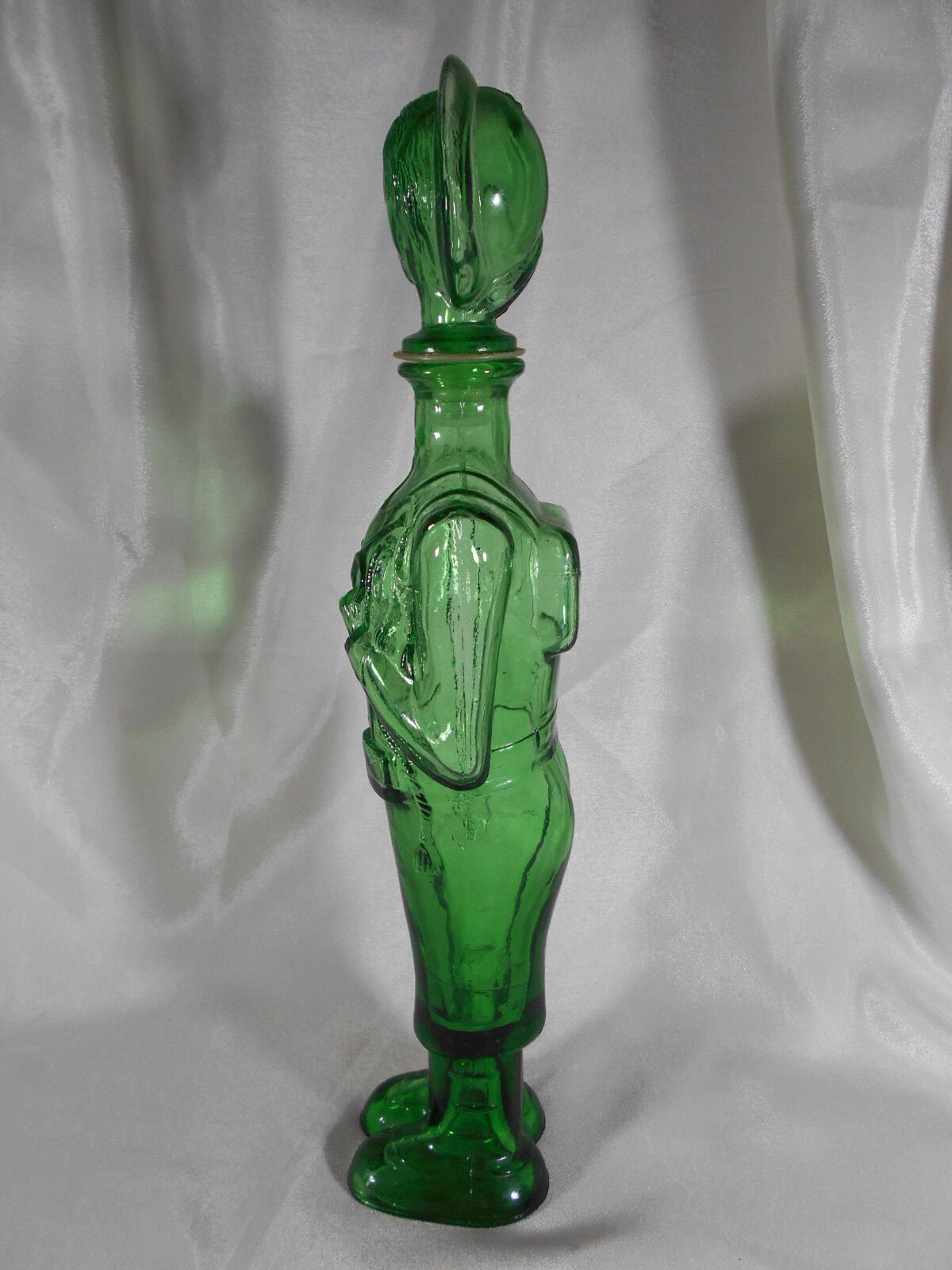 Rare carafe Empoli forme de Jouer de clairon, ancien carafe, vintage since 1960s