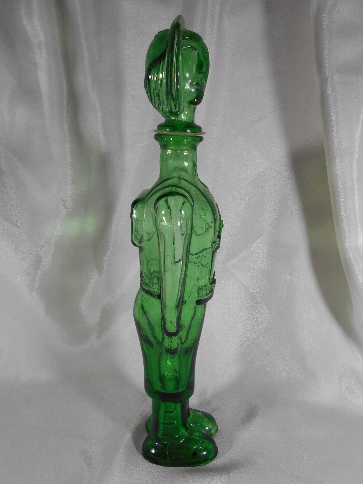 Rare carafe Empoli forme de Jouer de clairon, ancien carafe, vintage since 1960s