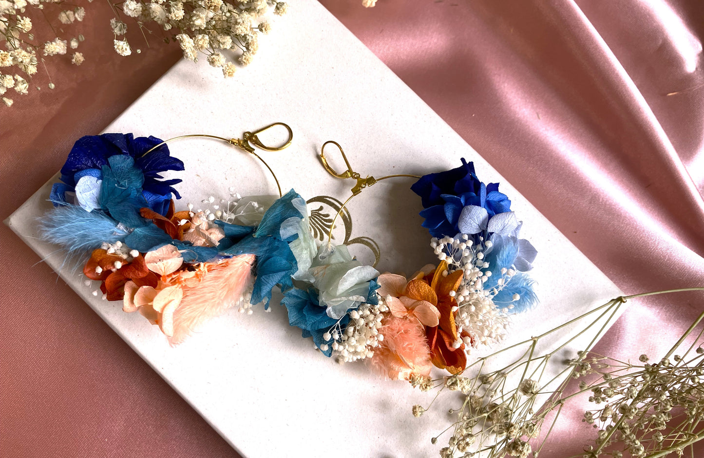 LEA stabilized floral DIY earrings