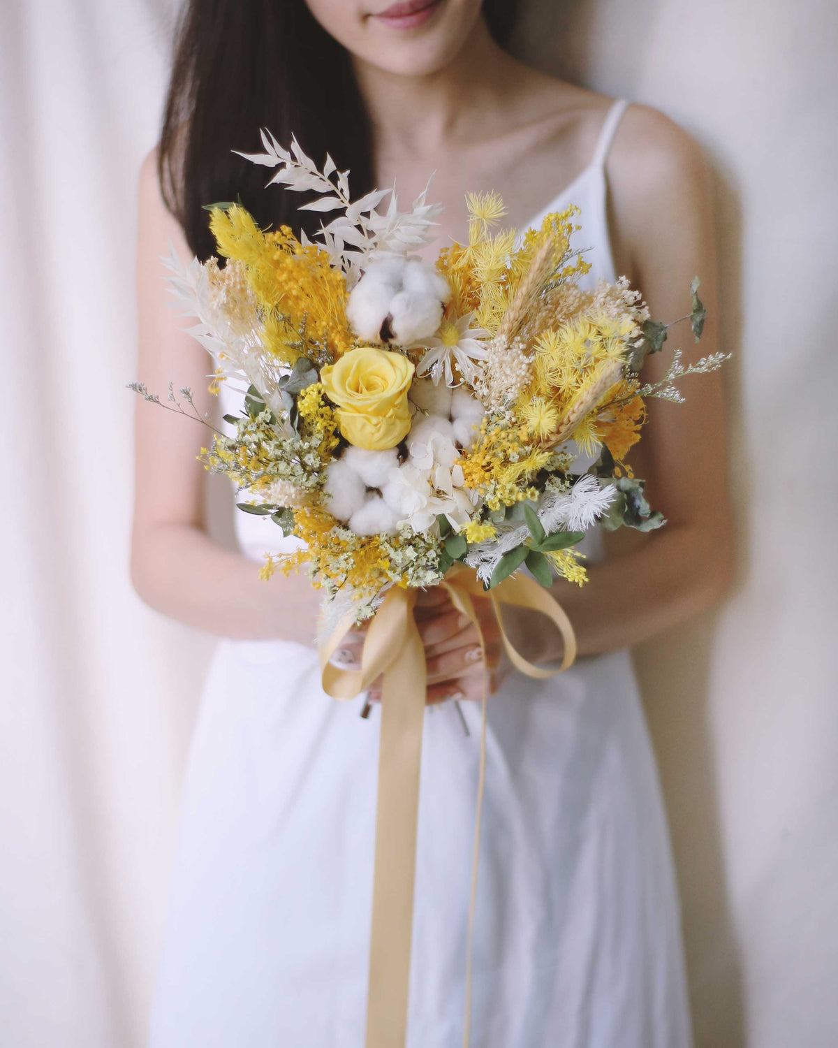 Eternal Yellow Bridal Bouquet