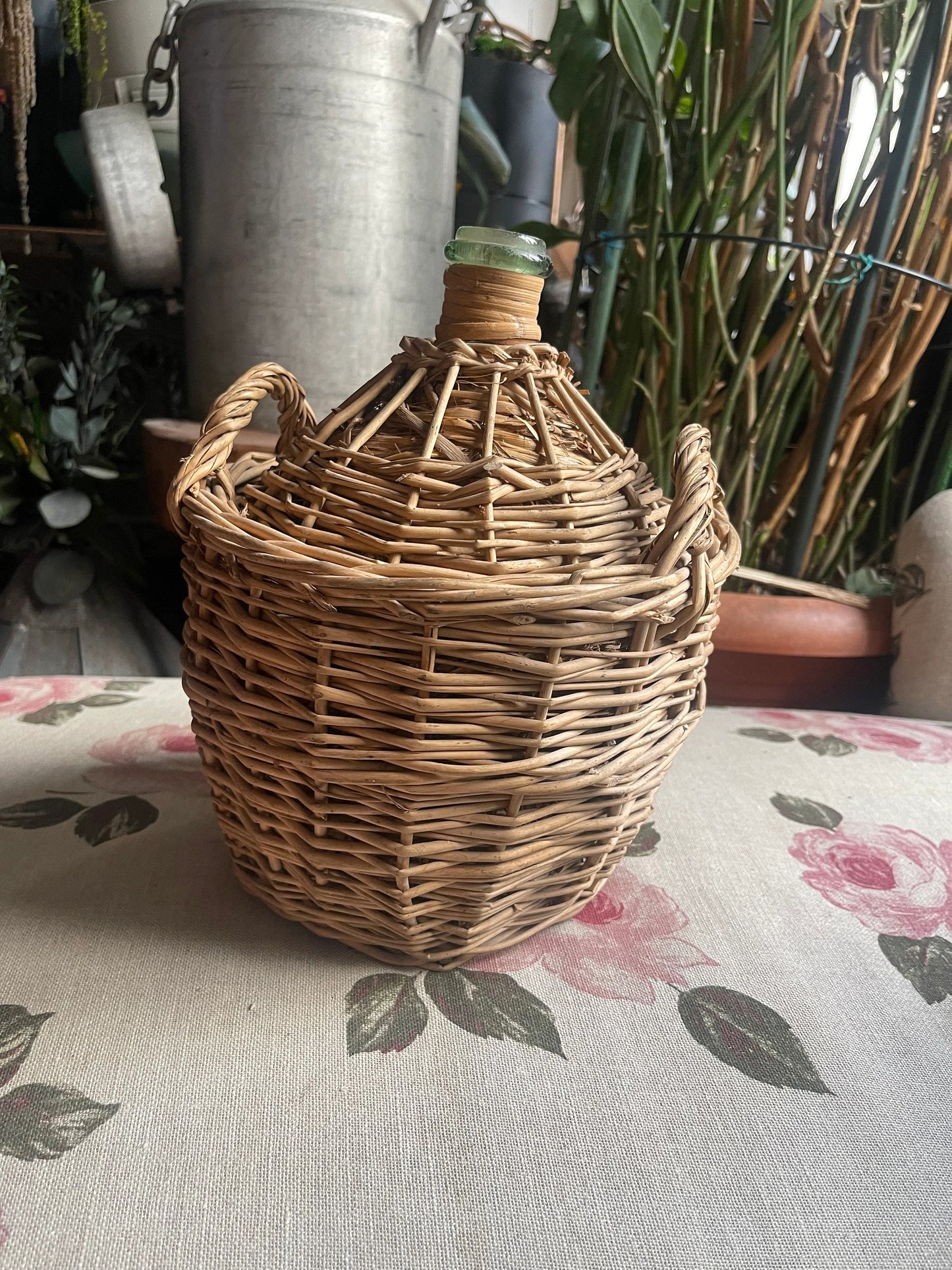 Dame Jeanne with wicker 5L, vintage dame jeanne, demijohn since 1960