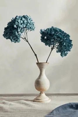 Big petal preserved hydrangea blue mint home decoration