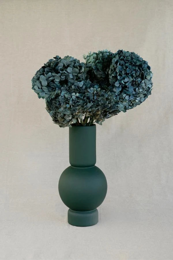 Big petal preserved hydrangea blue mint home decoration