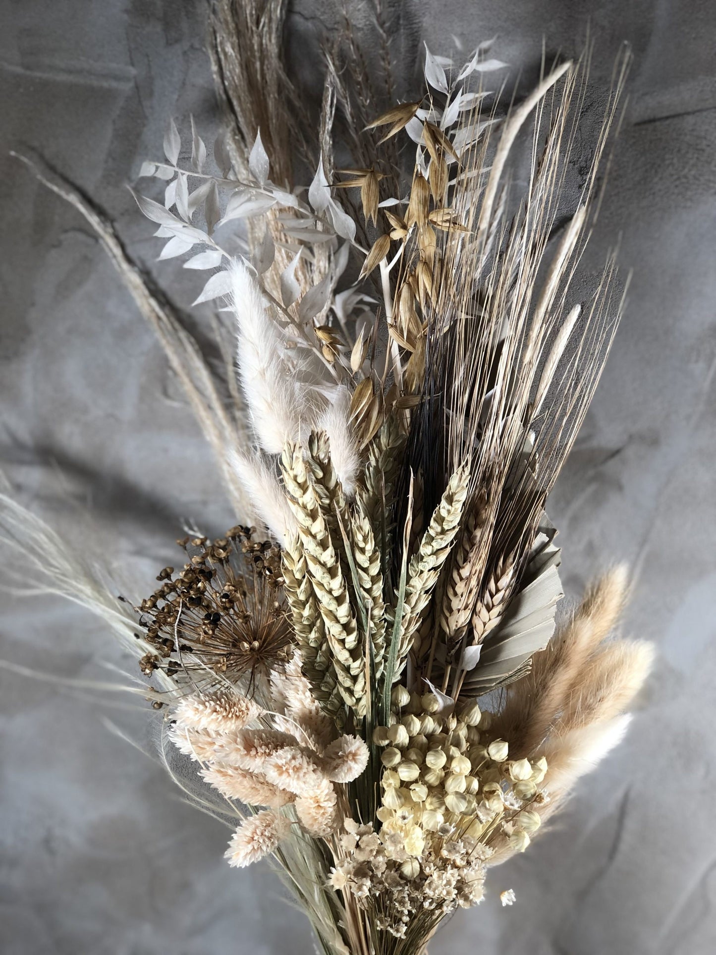 Grey winter rustic bunch 120g, composition floral, dried bouquet, vintage bunch