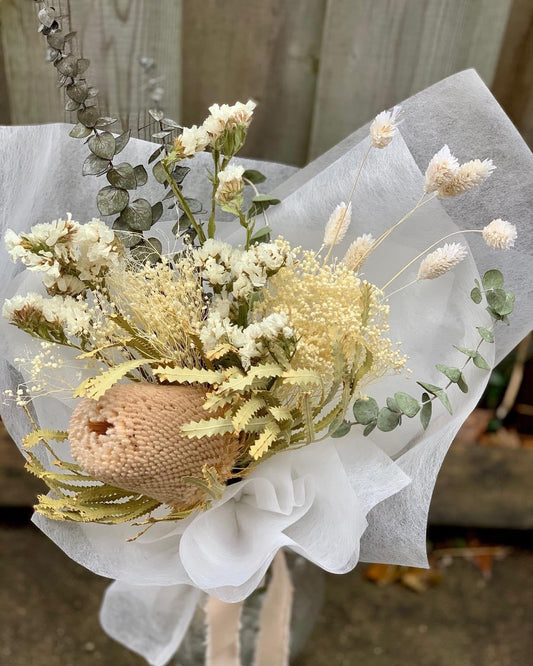 Banksia mixed bunch, rustic decoration, exotic flower