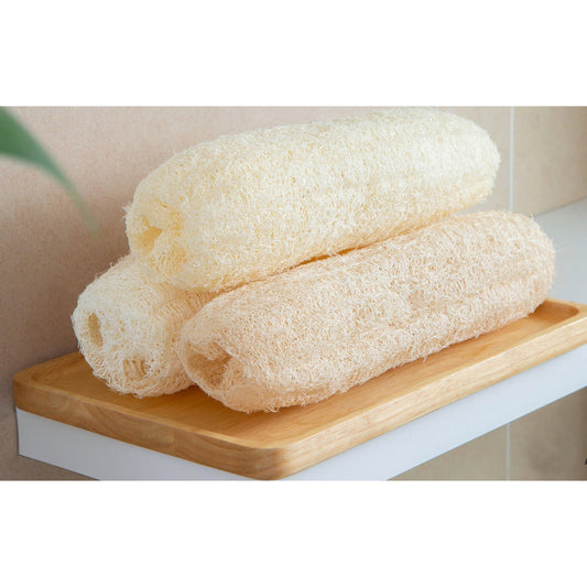 x5 Dried bleached natural loofah, decoration, DIY tool