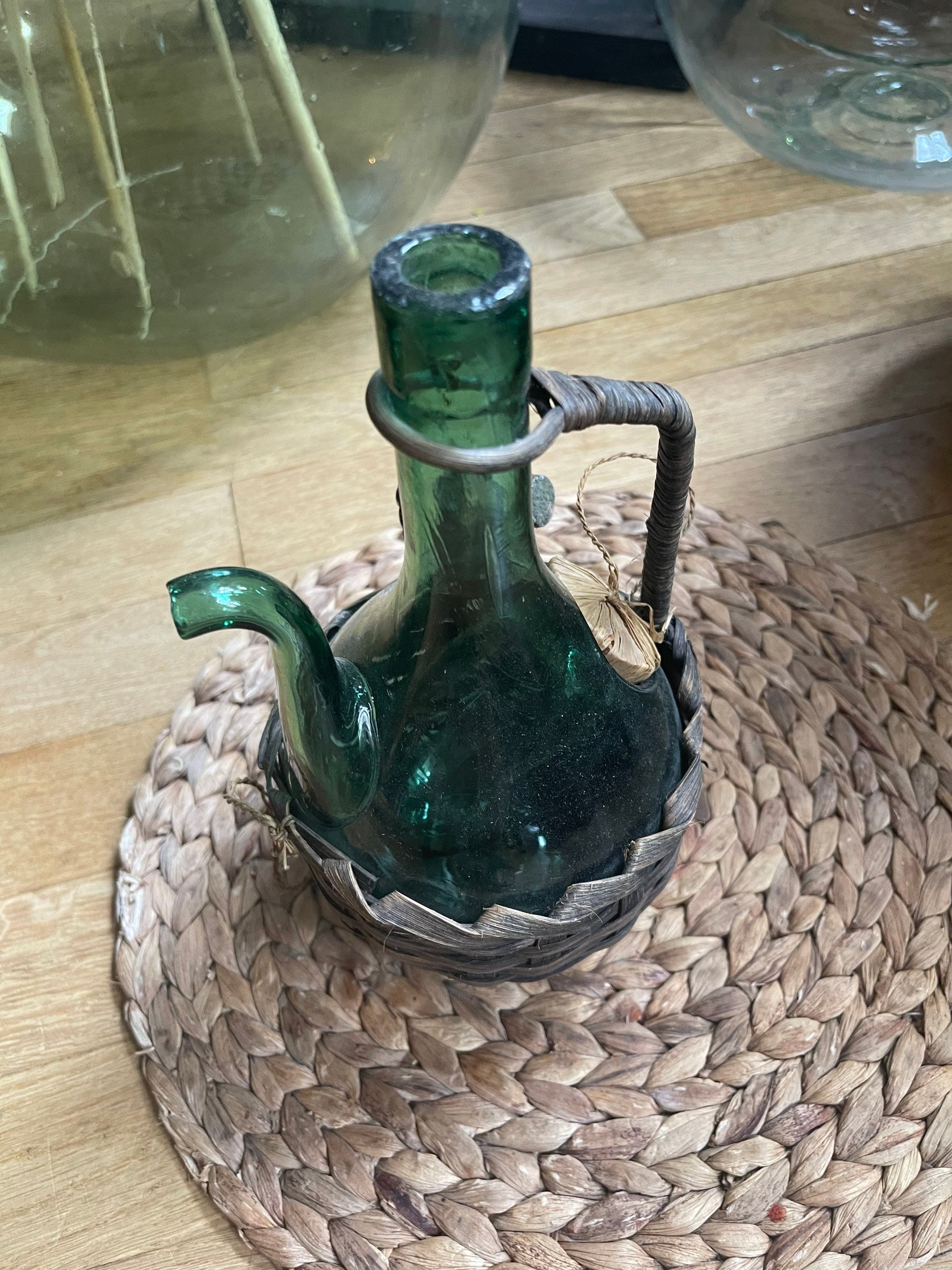 Vintage French jar 1970s, ancien carafe 2L