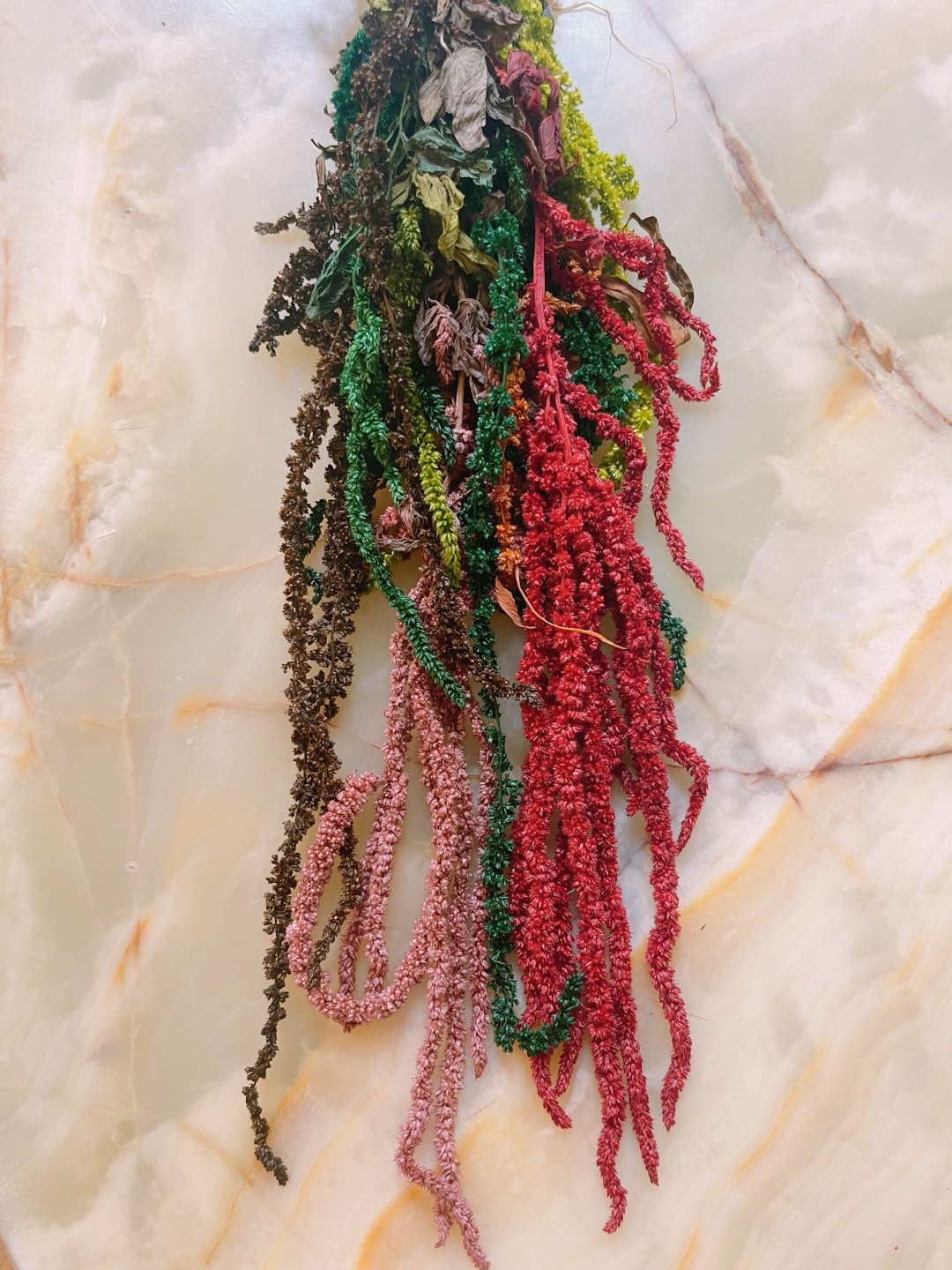 Mini mix color Hanging amaranthus , wall decor, ceiling decoration H30cm