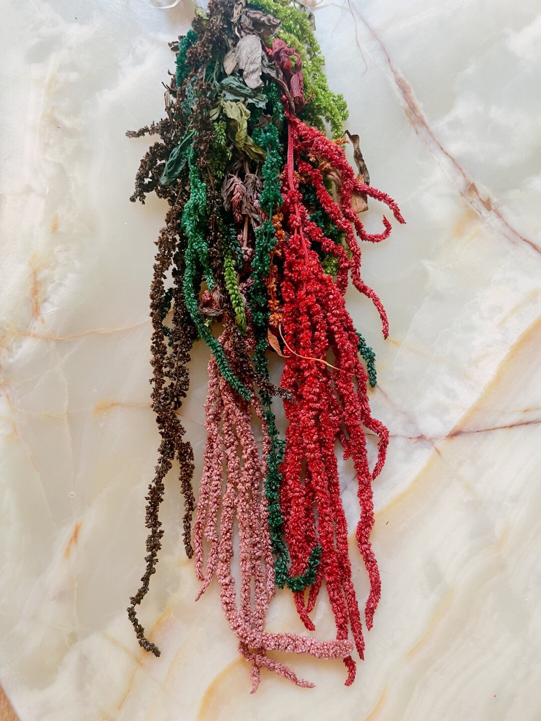 Mini mix color Hanging amaranthus , wall decor, ceiling decoration H30cm