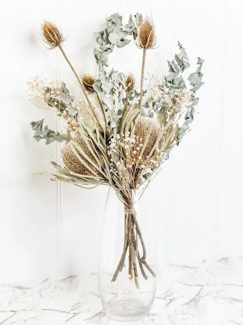 BRUT rustic bunch, eucalyptus mix australien banksia, interior decoration DYI