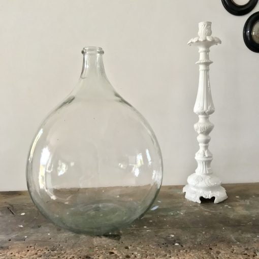 Dame Jeanne transparent 10L, ancien vase, vintage vase de 1960s