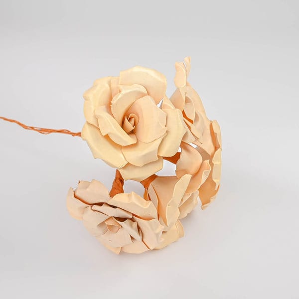 Decorative wood palm rose