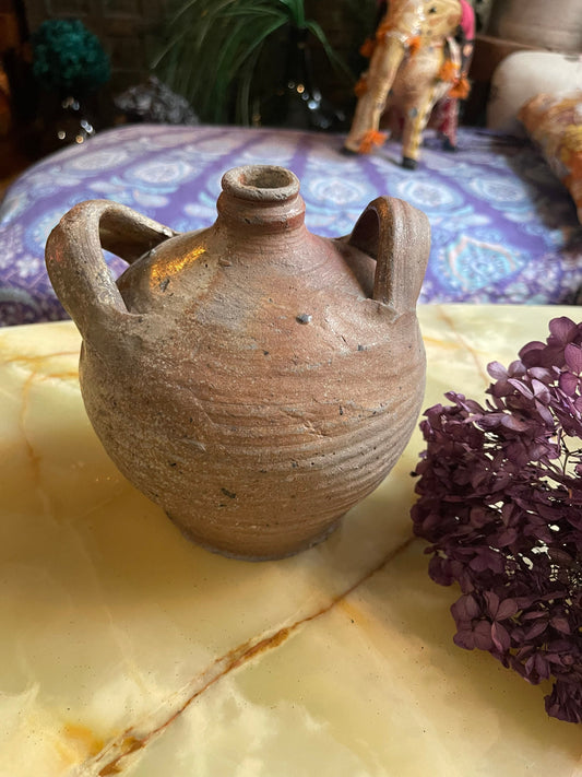 Large French sandstone carafe- French countryside / Ancient terracotta pottery