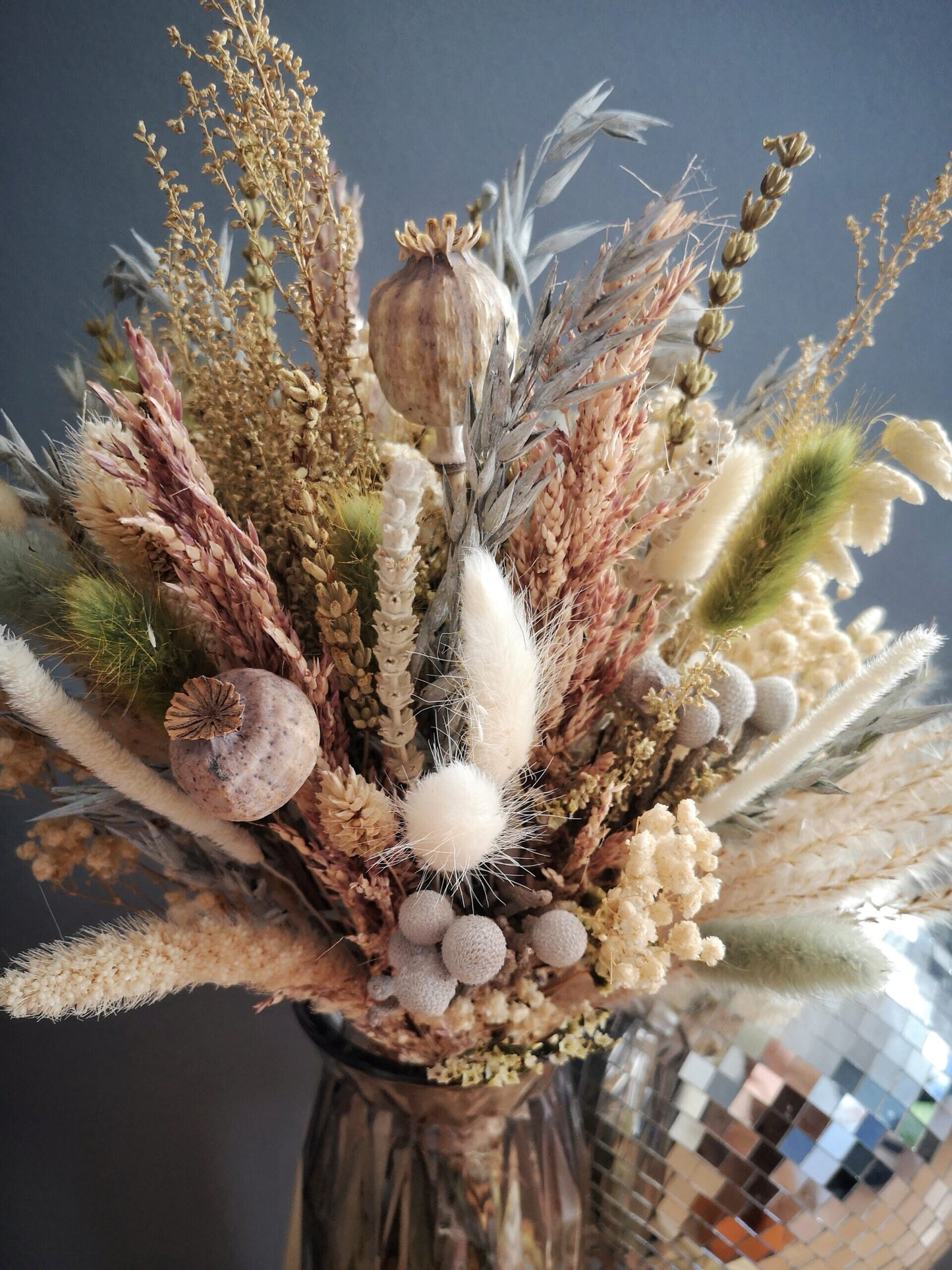 Bouquet PROVENCIAL composition floral bridal bunch, boho chic decoration, wedding bunch, home decoration