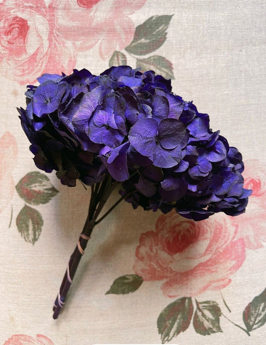 Big petal preserved hydrangea violet purple, jewelry tool, Resin DIY, home decoration